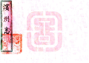 《滨州志（咸丰）》封面