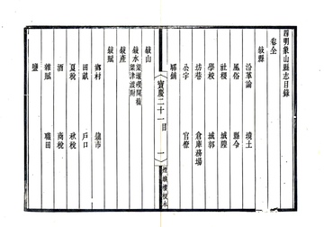 《宋元四明六志（咸丰 光绪刻本）宝庆四明象山县志》封面