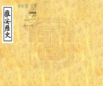 雅安历史（光绪）