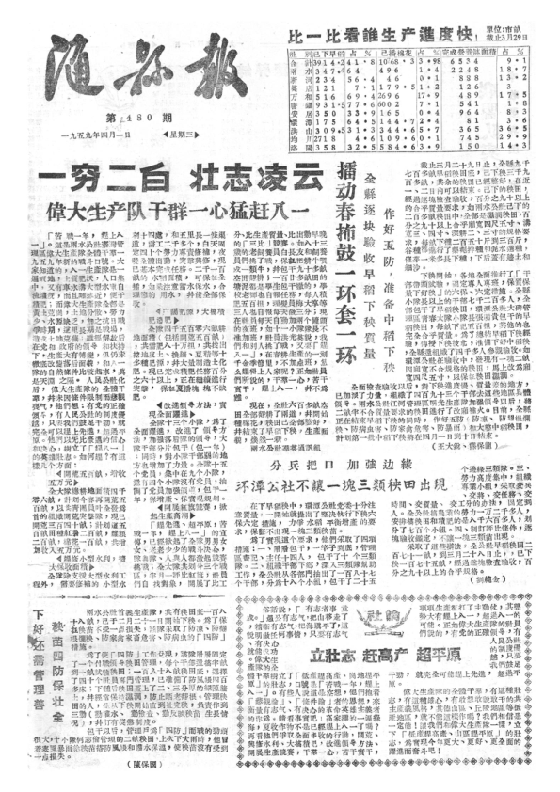 随县报1959年4月合订本