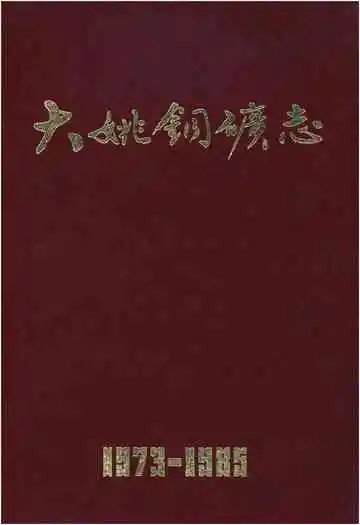 《大姚铜矿志1973-1985》封面