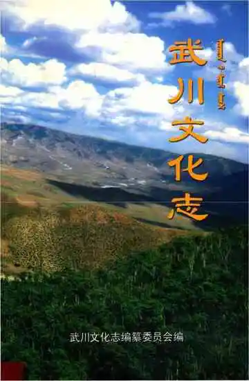 《武川文化志 》封面