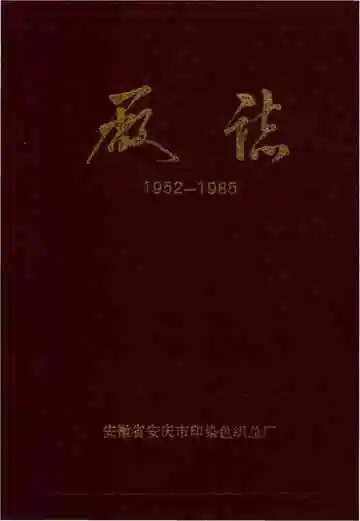 安徽省安庆市印染色织总厂厂志
