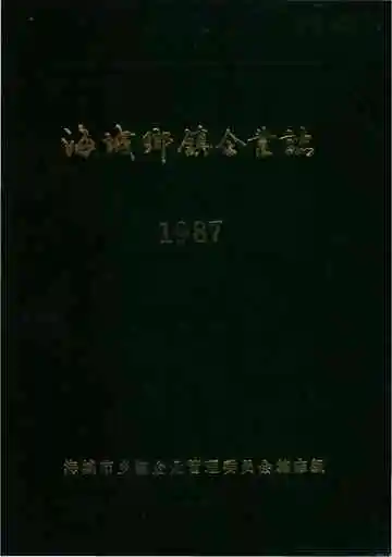 《海城乡镇企业志》封面