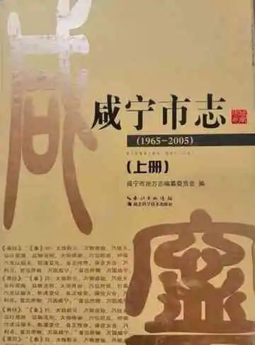 咸宁市志（1965-2005）上册