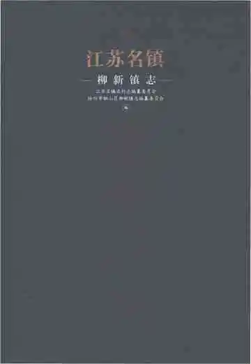 江苏名镇柳新镇志