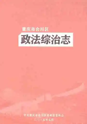 重庆市合川区政法（综治）志