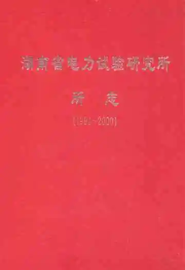 湖南省电力试验研究所所志(1991~2000)