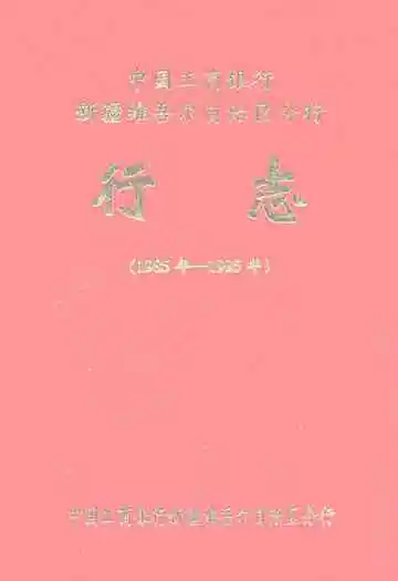 工商银行新疆区分行行志(1985年-1995年)