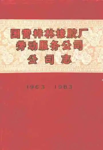 国营桦林橡胶厂劳动服务公司公司志(1963-1983)