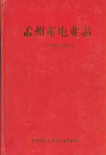 孟州市电业志(1955-2008)