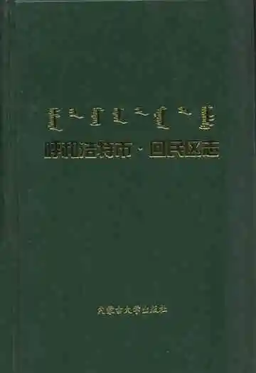 《呼和浩特市·回民区志》封面