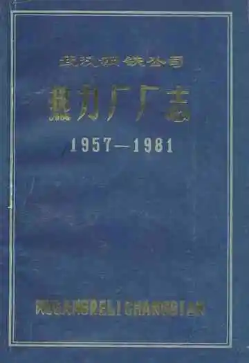 武汉钢铁公司热力厂厂志(1957-1981)