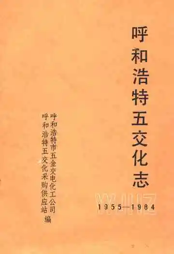 呼和浩特五交化志(1955-1984)