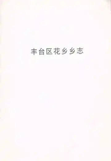丰台区花乡乡志