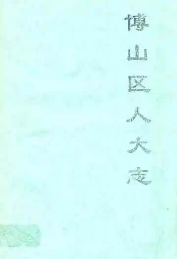 《博山区人大志》