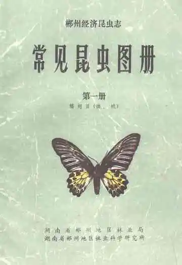 常见昆虫图册·第一册鳞翅目(蝶、蛾)