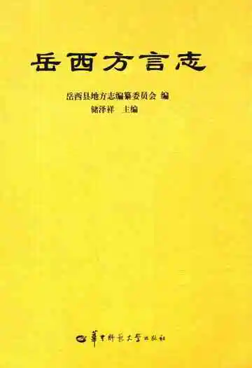 岳西方言志