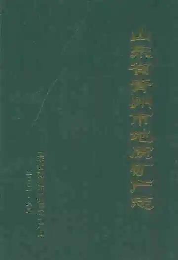 山东省青州市地质矿产志