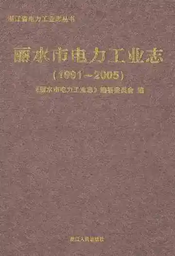 丽水市电力工业志(1991~2005)