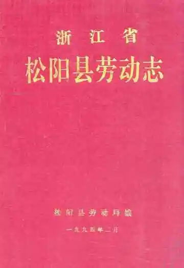 浙江省松阳县劳动志
