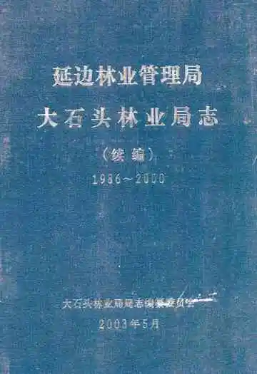 延边林业管理局大石头林业局志(续编)1986-2000