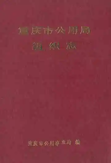 重庆市公用局组织志
