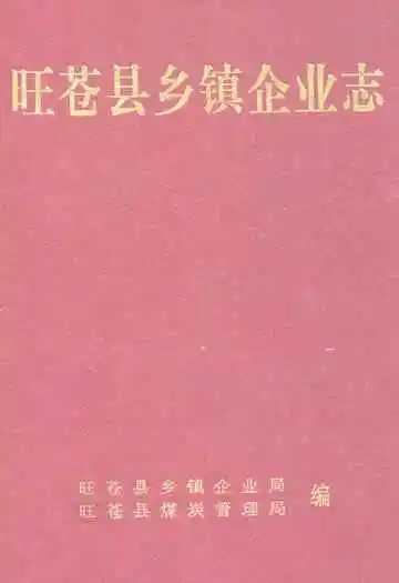 旺苍县乡镇企业志1978-2000