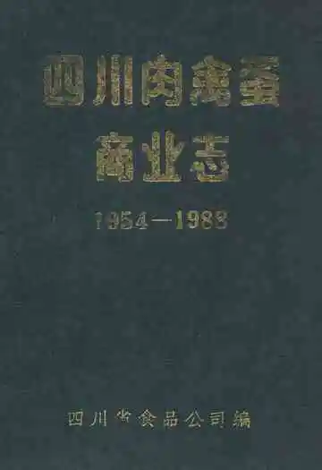 四川肉禽蛋商业志(1954-1988)