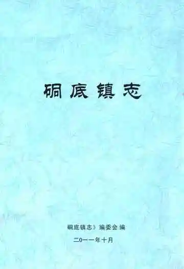 《硐底镇志》封面