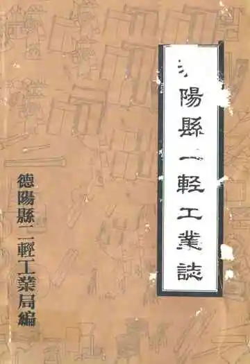 《德阳县一轻工业志》封面