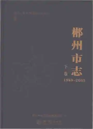 郴州市志1989-2005下