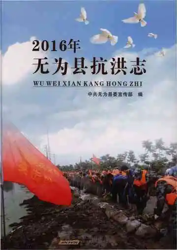 《无为县抗洪志2016》封面