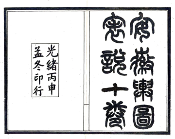 《安徽舆图表说（光绪）》封面
