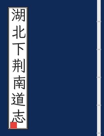 《湖北下荆南道志（光绪） (2个分卷)》封面