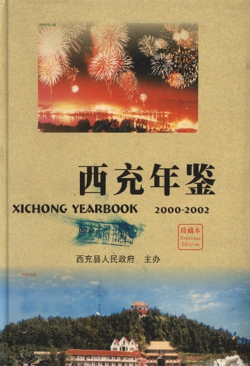 《西充年鉴2000-2002》封面